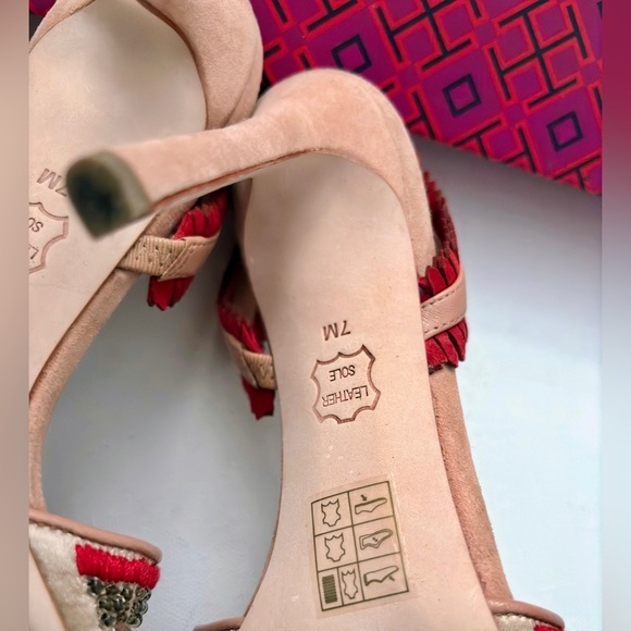 Tory Burch ISLE 105MM SLINGBACK EMBELLISHMENT/SUEDE/NAPPA NATURAL
VACHETTA 7 - Picture 10 of 11